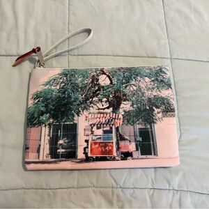 Herschel Supply Company Mint and Brown Wristlet